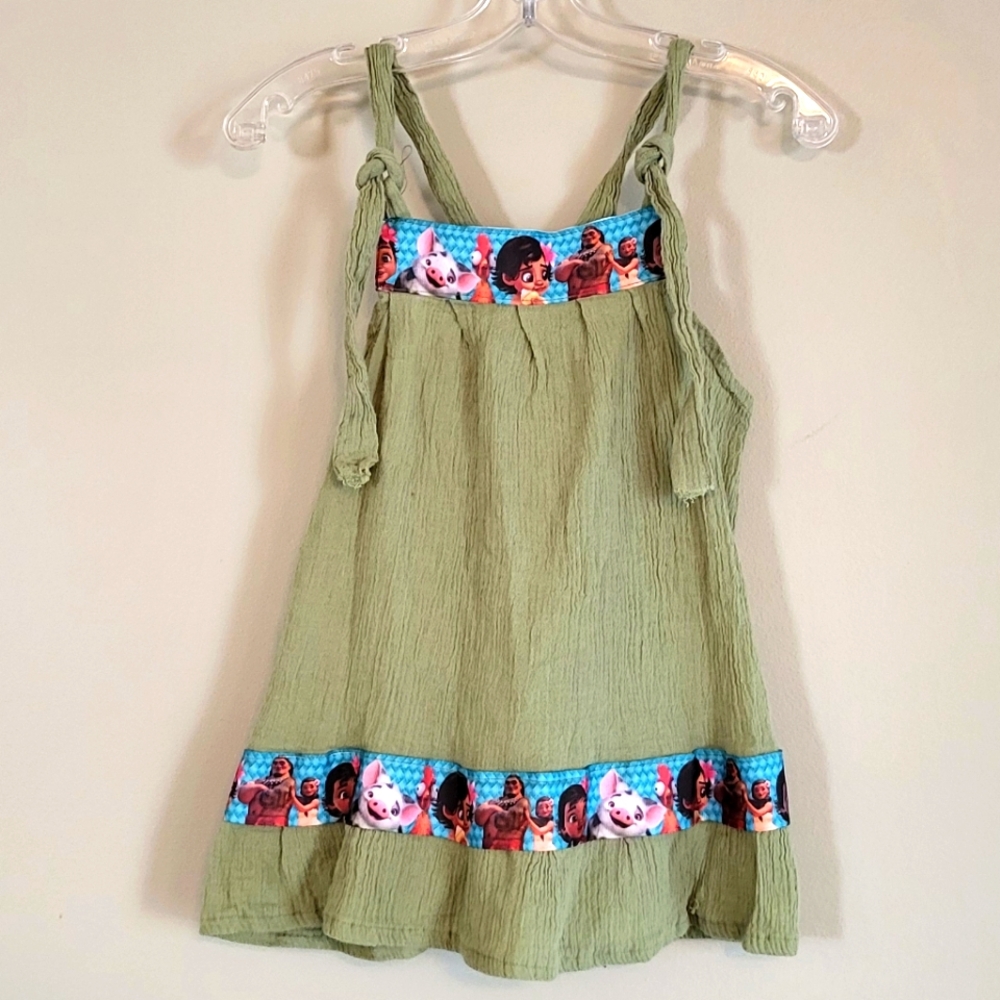 Green Moana summer dress